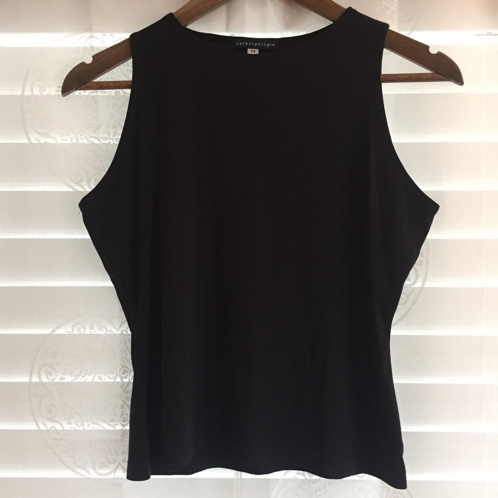 Anthropologie Classic Black Sleeveless Top